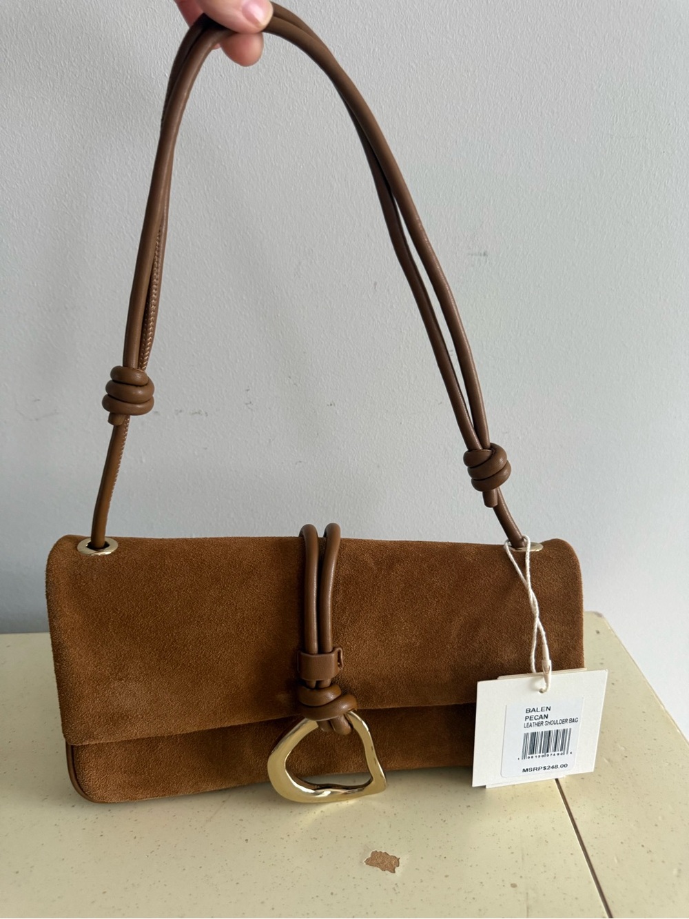 Dolce Vita Balen Suede Shoulder Bag NWT